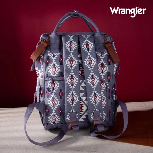 Wrangler Aztec Printed Callie Backpack - Lavender - Picture 2 of 6